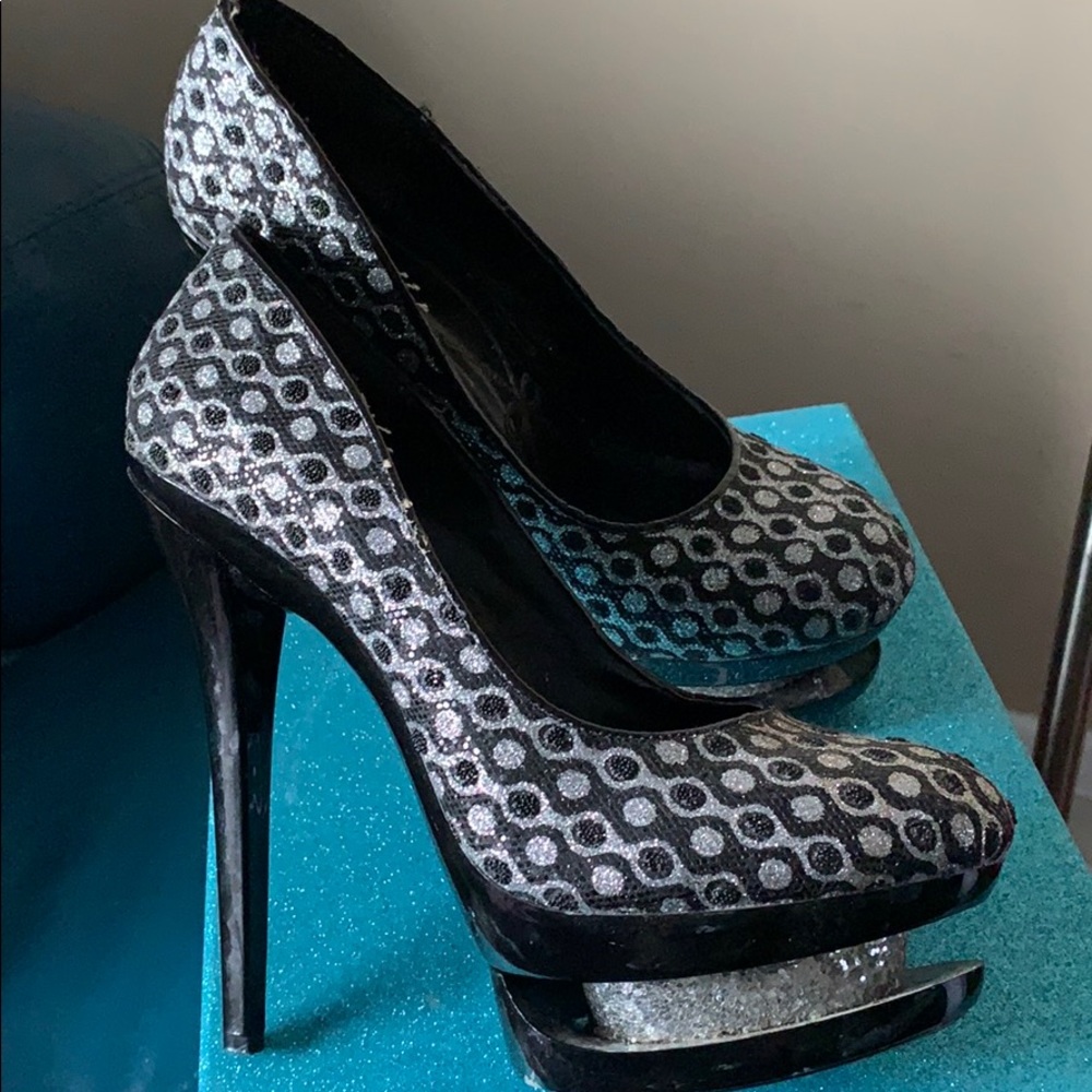 Mona Mia Glitter heels